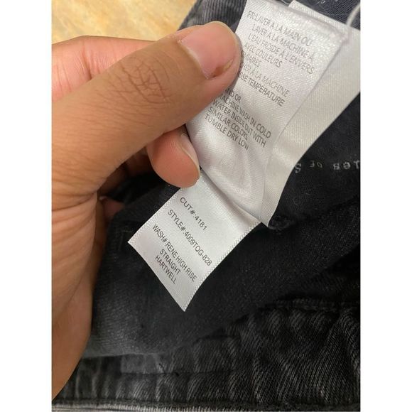 Articles of Society Rene Straight Leg in Hartwell Gray Jeans, Size 27, MP $128 - Picture 7 of 10